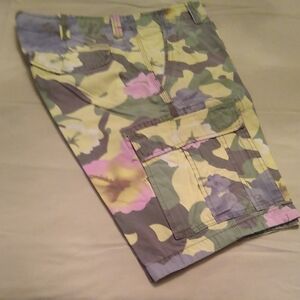 Floral Camo Cargo Shorts